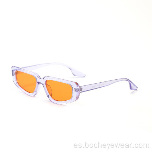 95152 Fashion Trendy Vendor Mujeres Clear Small Cat Eye Frames Shades Gafas de sol